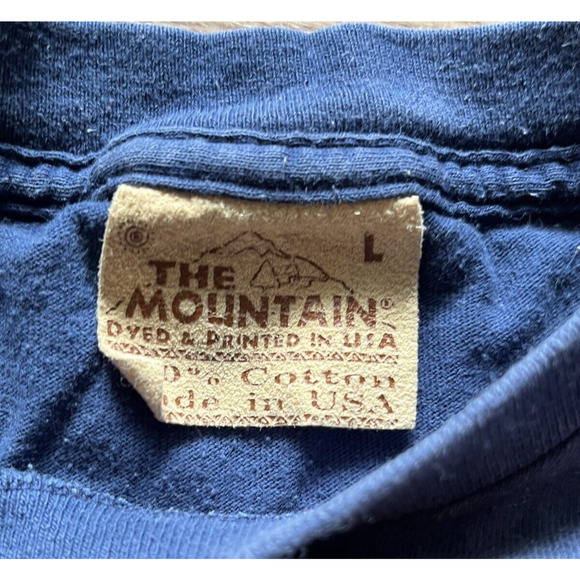 The Mountain Bald Eagle American Flag USA T-Shirt L Patriotic Tye Dye LARGE - Picture 3 of 6